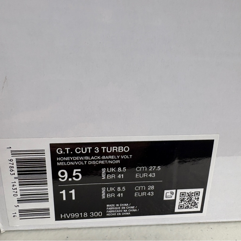Nike Air Zoom G.T. Cut 3 Turbo Basketball Shoes Honeydew HV9918 300 Men's Sz - Picture 8 of 10